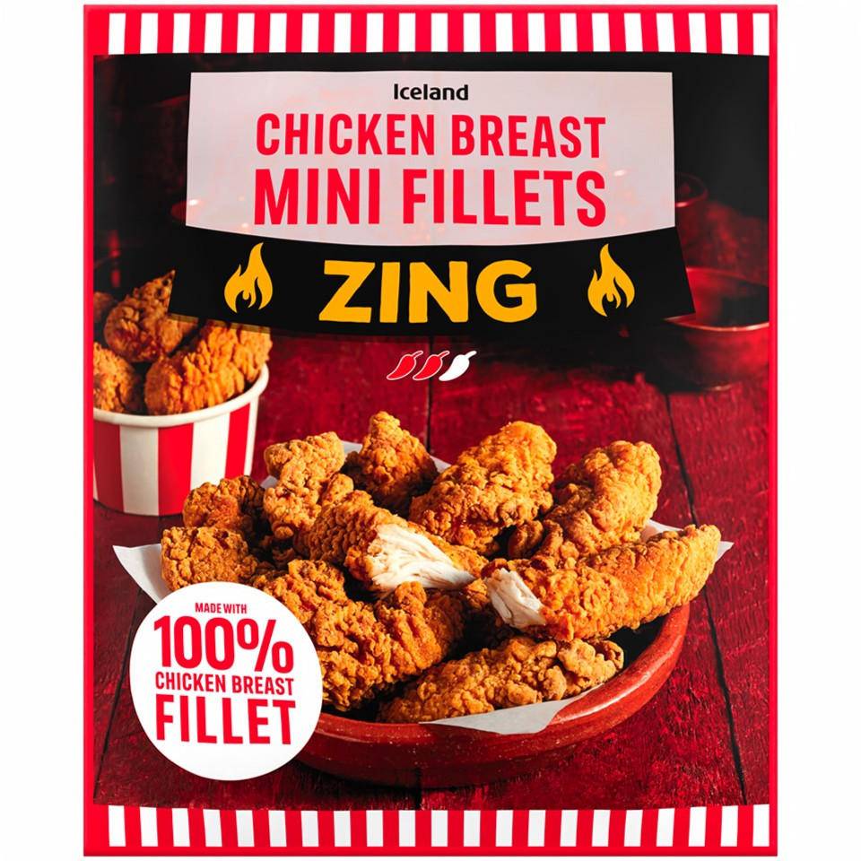 Iceland Chicken Breast Mini Fillets Zing