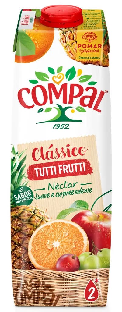 Compal - Néctar clássico tutti frutti, embalagem de 1L