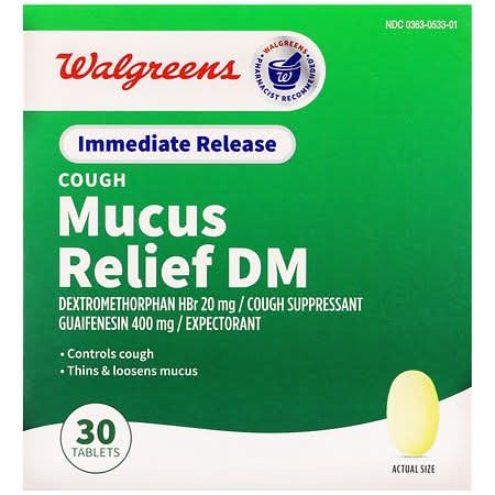 Walgreens Mucus Relief Dm Tablets (30 ct)