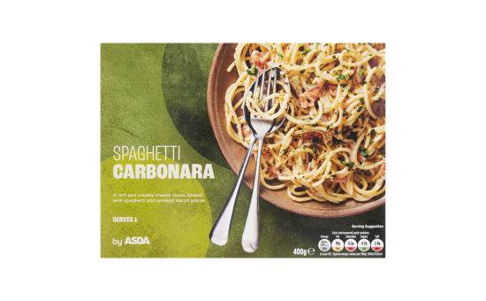 ASDA Frozen Spaghetti Carbonara Ready Meal 400g