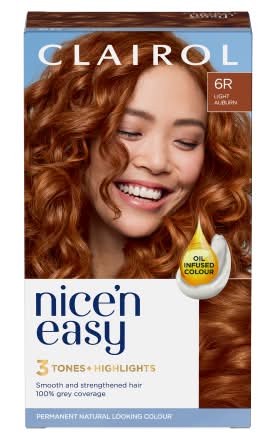Clairol 6R Light Auburn, Nice'n Easy Hair Dye