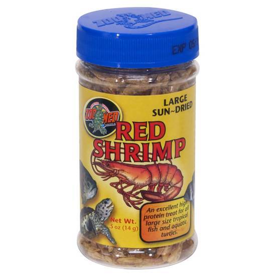 Zoo Med Large Sun-Dried Red Shrimp Aquatic Turtle Food (0.5 oz)