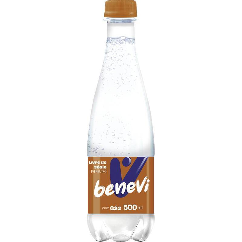 Benevi água purificada com gás (500 ml)