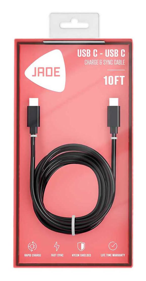 Jade Usb-C To Usb-C Cable, 10 ft