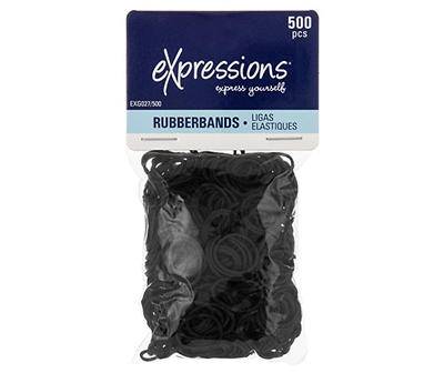 Expressions Rubberbands (500 ct) (black)