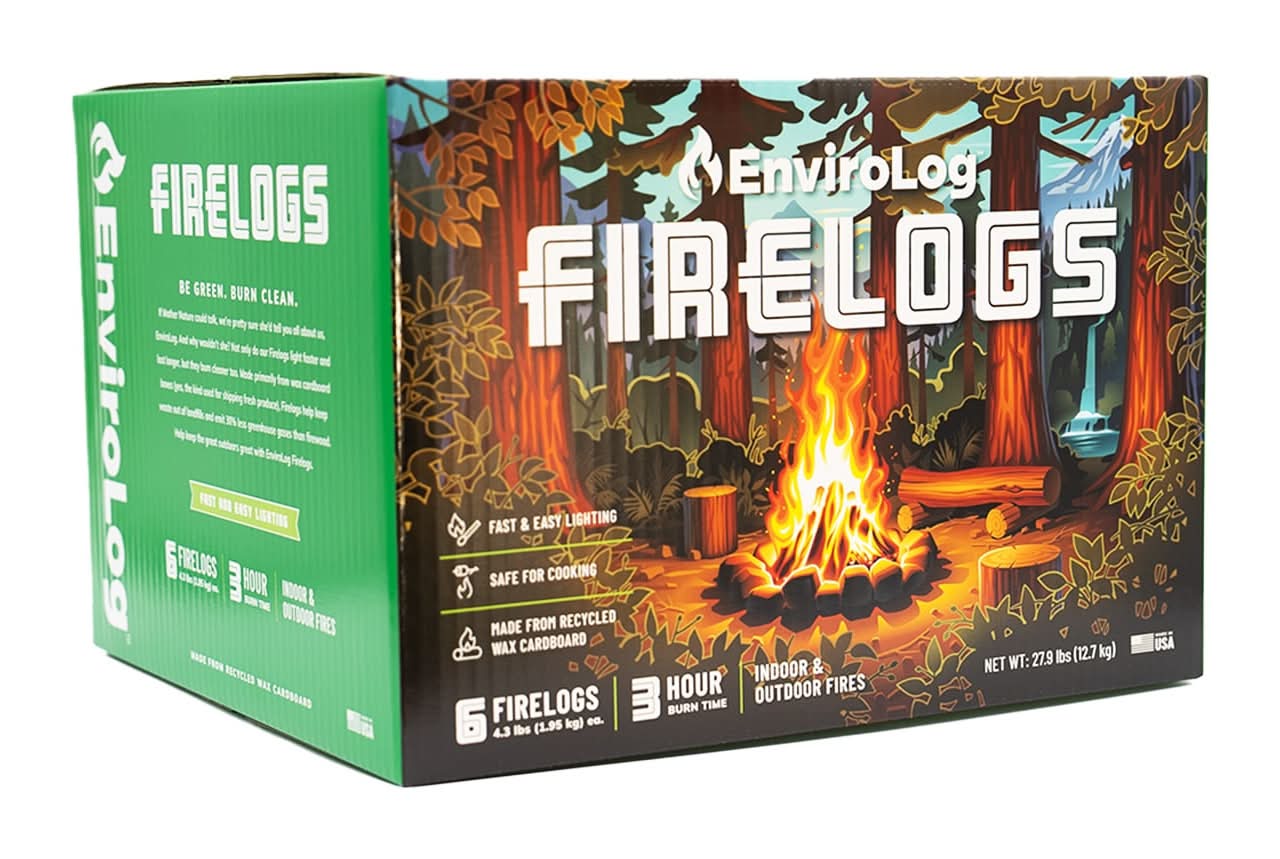 Enviro-Log 4.3-lb Wax Fire log 6 -Pack