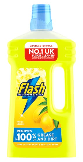 Flash Crisp Lemon, Multipurpose Floor Liquid Cleaner (1L)