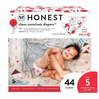 Honest Clean Conscious Disposable Diapers (size 5) (44 ct)