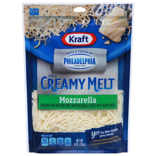 Kraft Creamy Melt Mozzarella Cheese