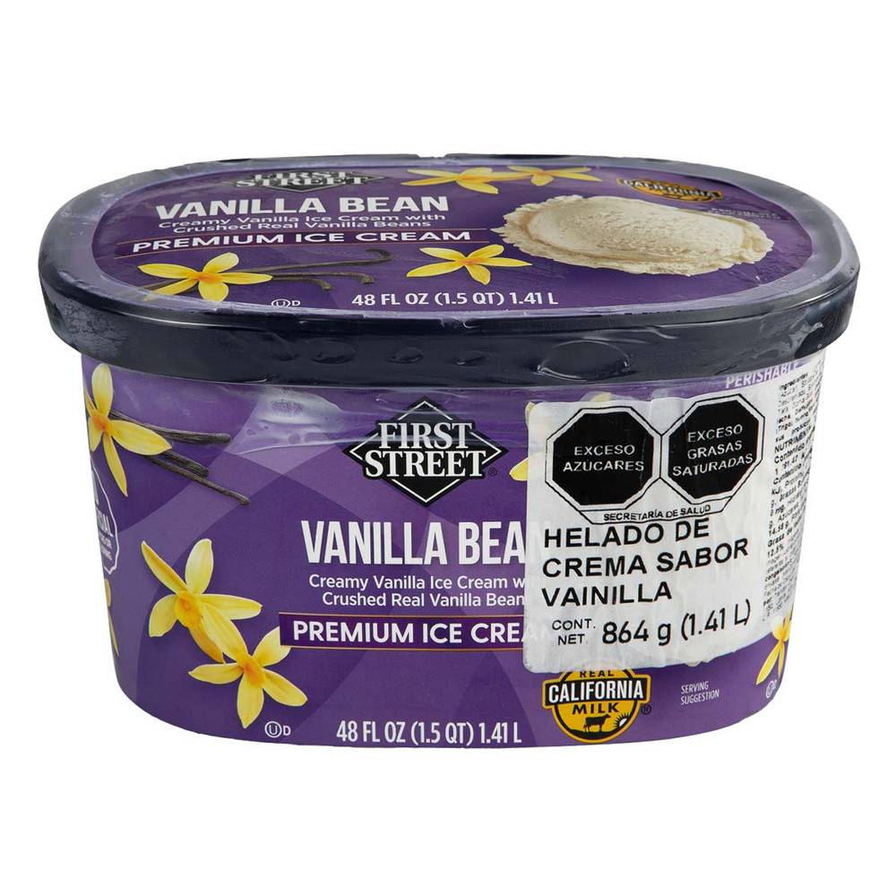 First Street · Helado de crema sabor vainilla (1,41 L)