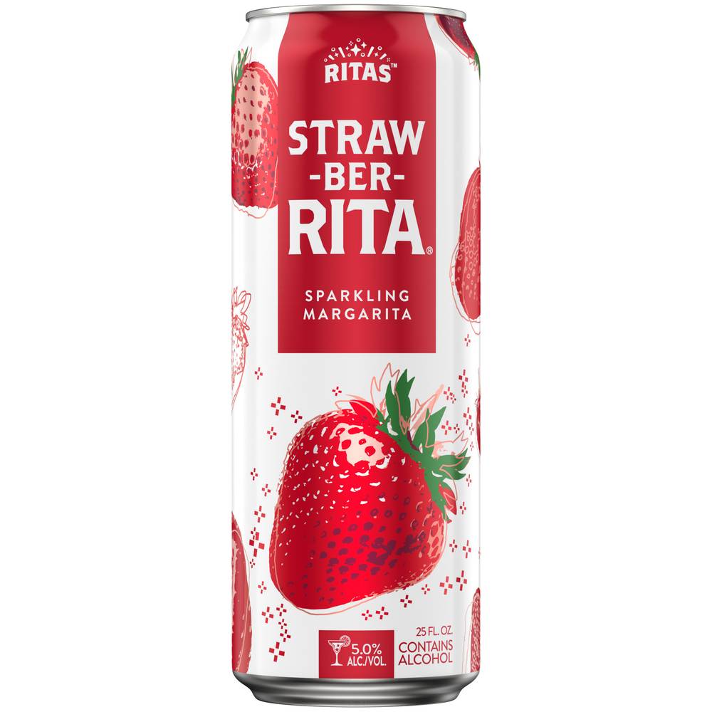 Ritas Straw-Ber-Rita Strawberry Sparkling Margarita Beer (25 fl oz)