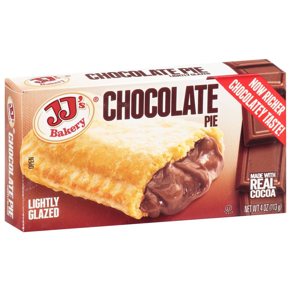 JJ's Bakery Lightly Glazed Chocolate Pie (4 oz)