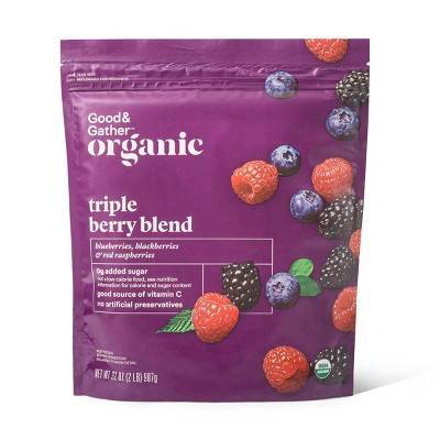 Good & Gather Organic Frozen Triple Berry Blend - 32oz - Good & Gathertm