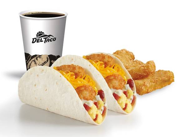 Double Cheese Breakfast Tacos Meal