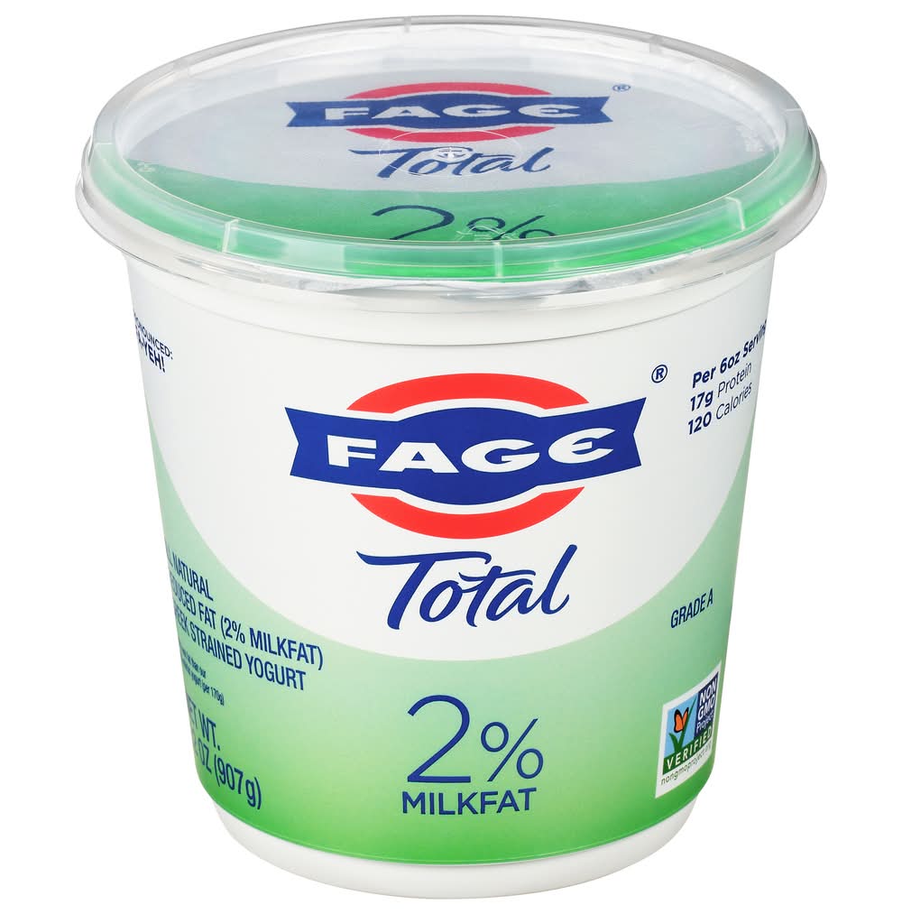 FAGE Total All Natural Reduced 2% Milkfat Greek Strained Yogurt (32 oz)