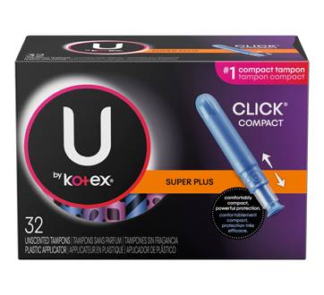 U By Kotex Click Compact Super Plus Tampons (32 units)