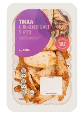 Asda Tikka Chicken Breast Slices 160g