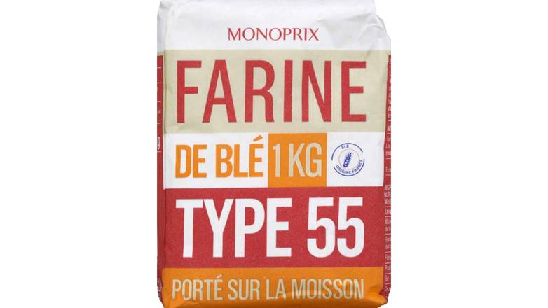 MONOPRIX Farine t55 Le paquet de 1 kg