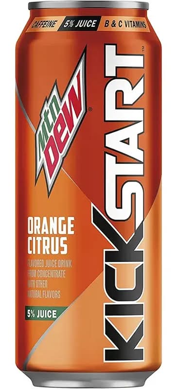 Mountain Dew Kickstart Orange