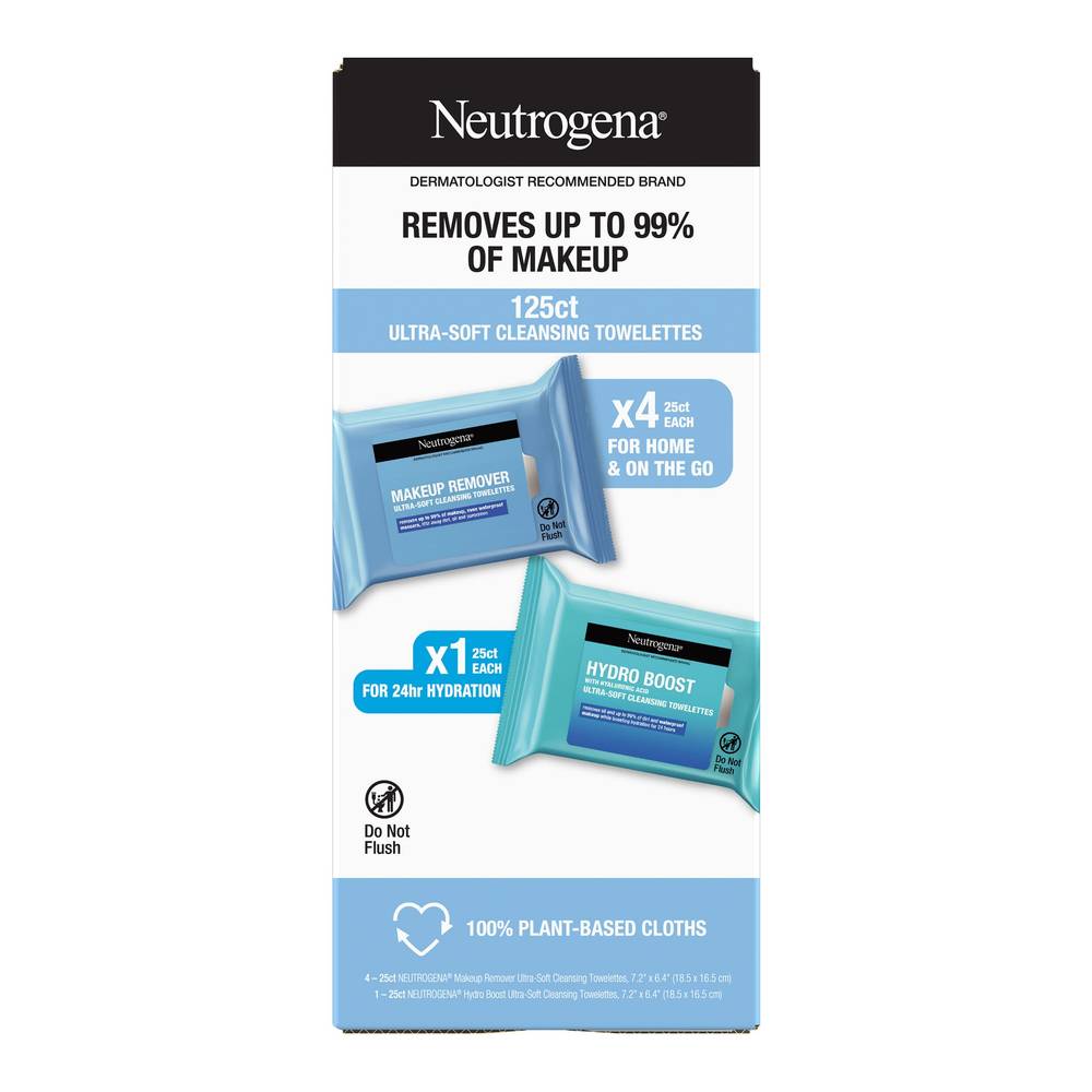 Neutrogena Ultra Soft Makeup Remover Cleansing Towelettes (125 ct)