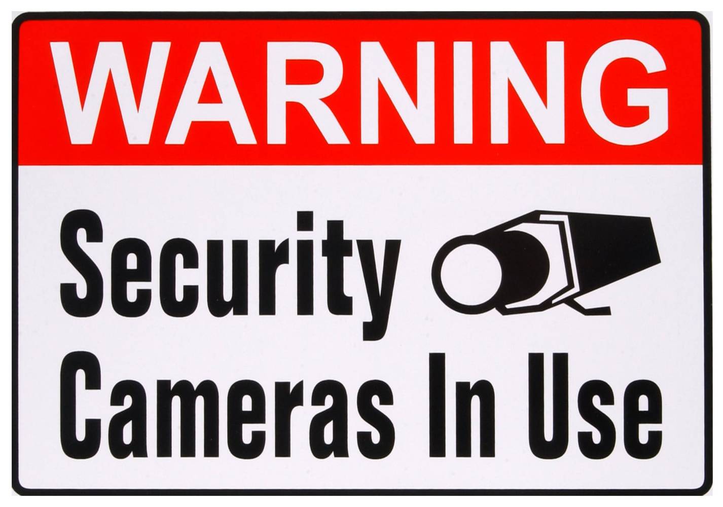 Hillman Security Cameras in Use Sign 4'' X 6''