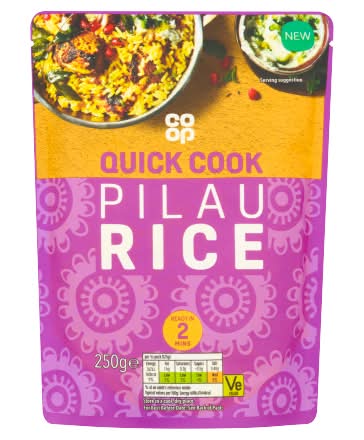 Co-op Quick Cook Pilau Rice (250g)