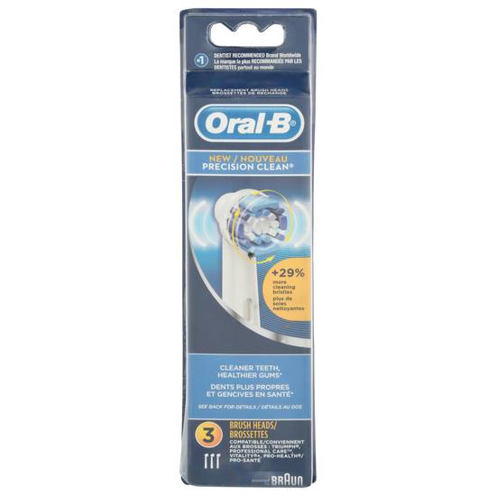Oral-B Precision Clean Brush Heads (3 heads)