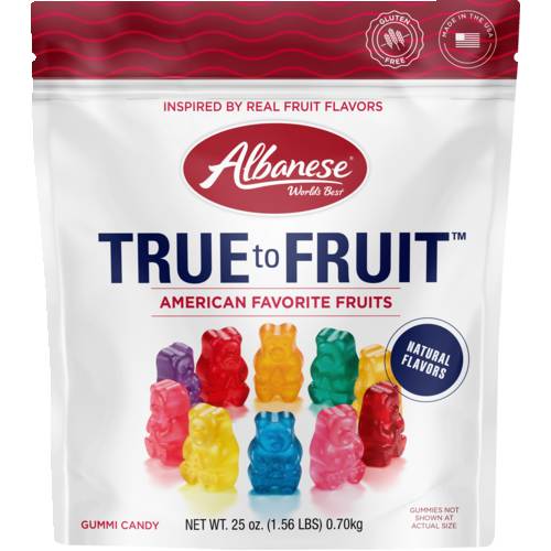 Albanese Confectionery True To Fruit Gummi Bears