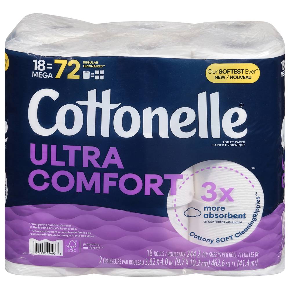 Cottonelle Ultra Comfort Toilet Paper Strong Toilet Tissue