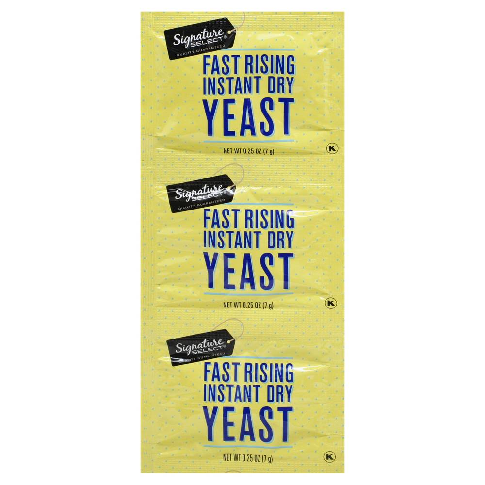 Signature Select Fast Rising Instant Dry Yeast (3 ct,0.25 oz)