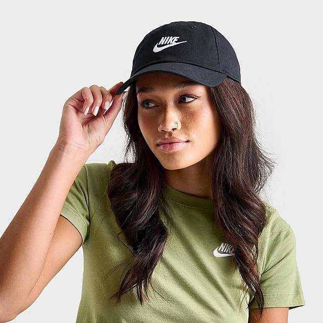 Nike Club Unstructured Futura Wash Strapback Hat (black)