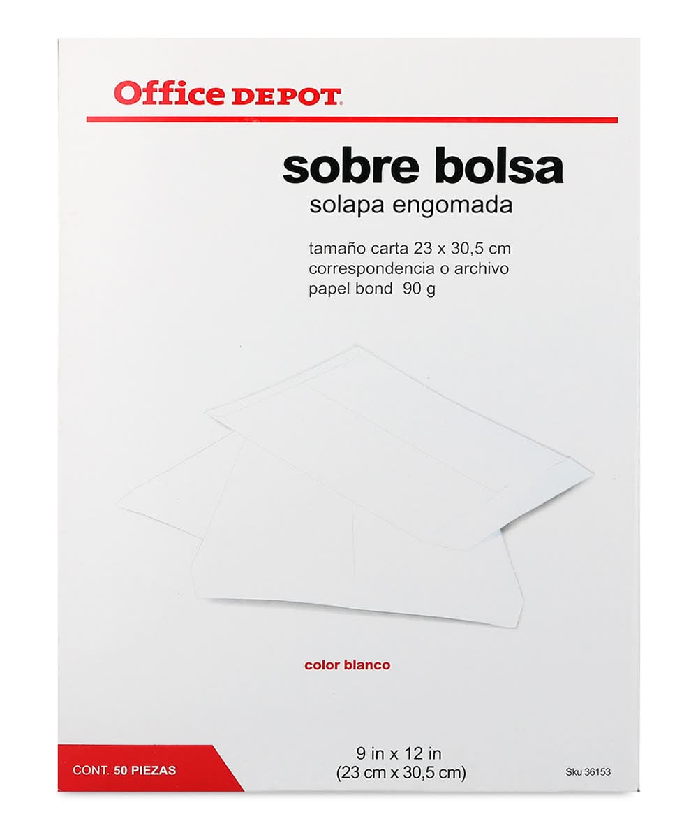 Office Depot · Sobre bolsa solapa engomada (400 g)