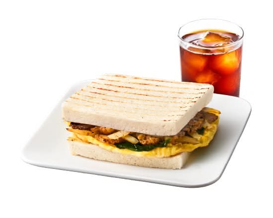 【套餐】塔香鹹豬肉蛋吐司｜Basil Salted Pork & Egg Toast