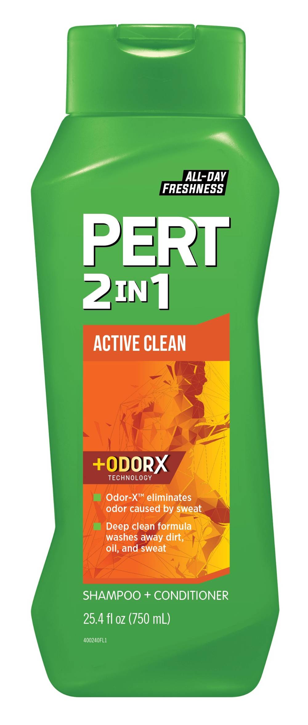 Pert Active Clean +Odorx 2 in 1 Shampoo & Conditioner (25.4 fl oz)