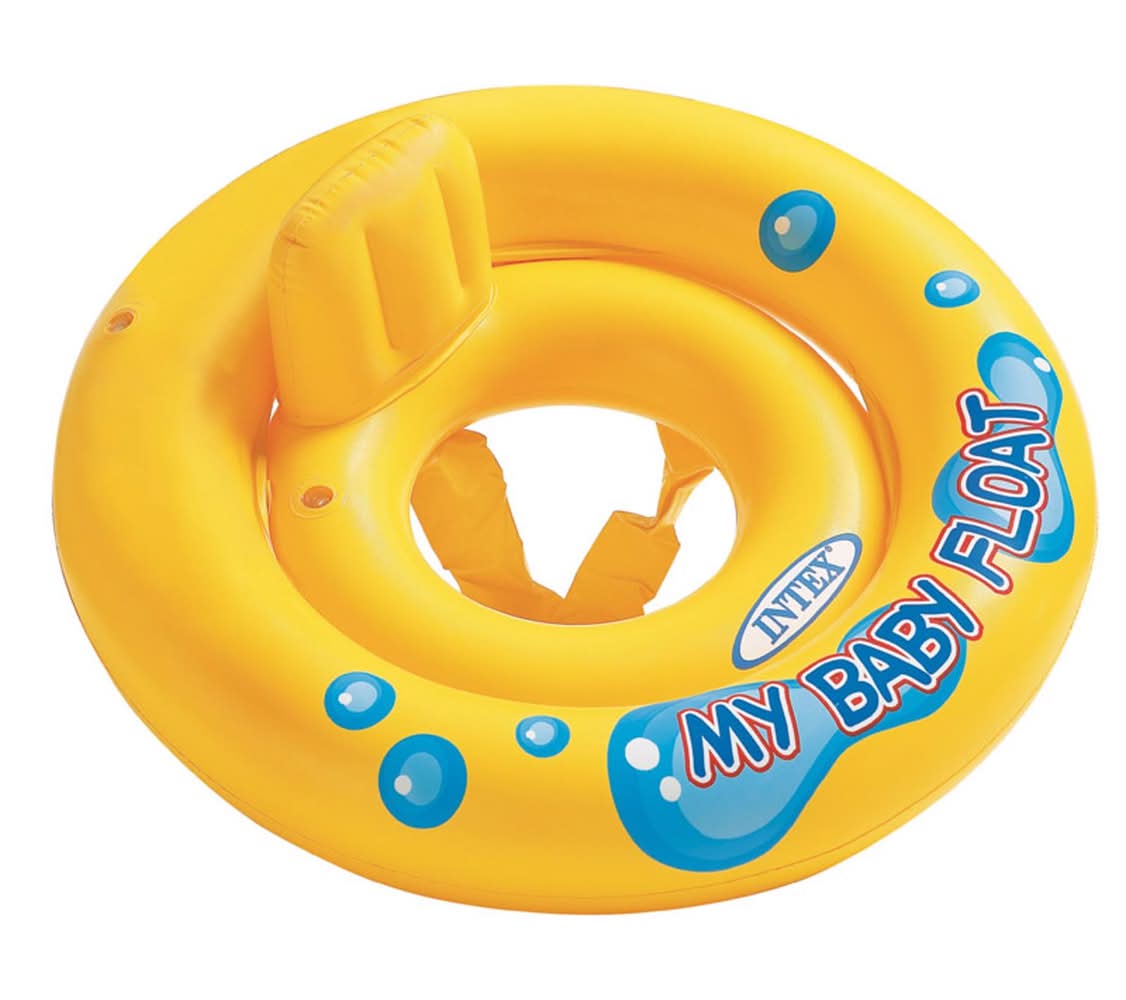 Intex Yellow Vinyl Inflatable Baby Float