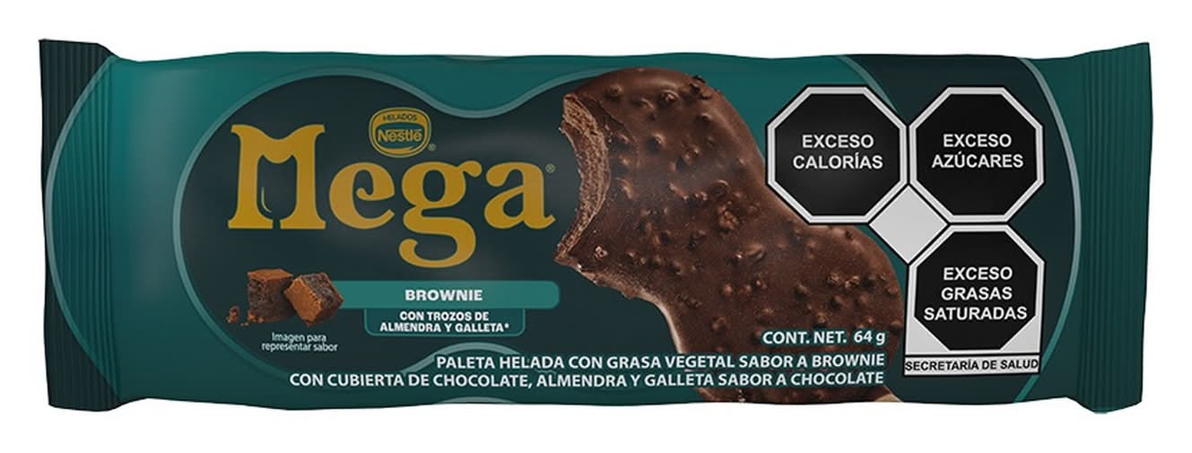 Helados Nestlé · Mega paleta helada brownie (16 x 64 g)