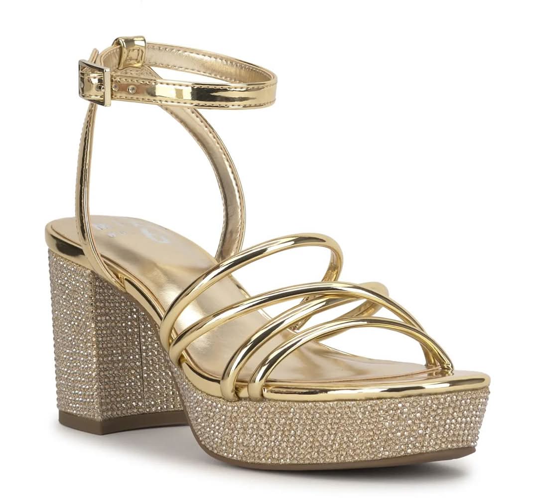Mix No. 6 Apela Platform Sandal (Gold Medium - 6)