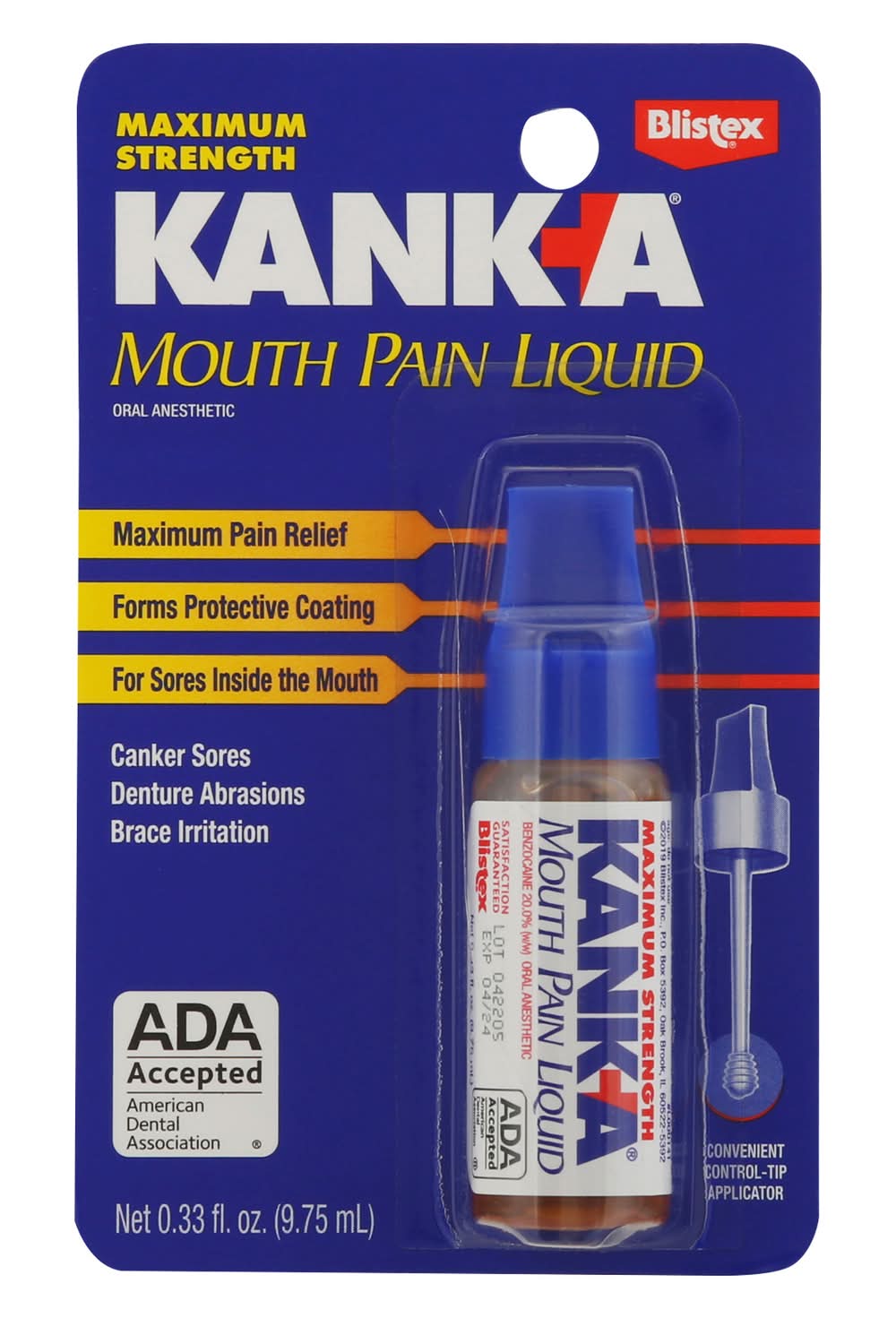 Blistex Kank-A Maximum Strength Mouth Pain Liquid (0.33 fl oz)
