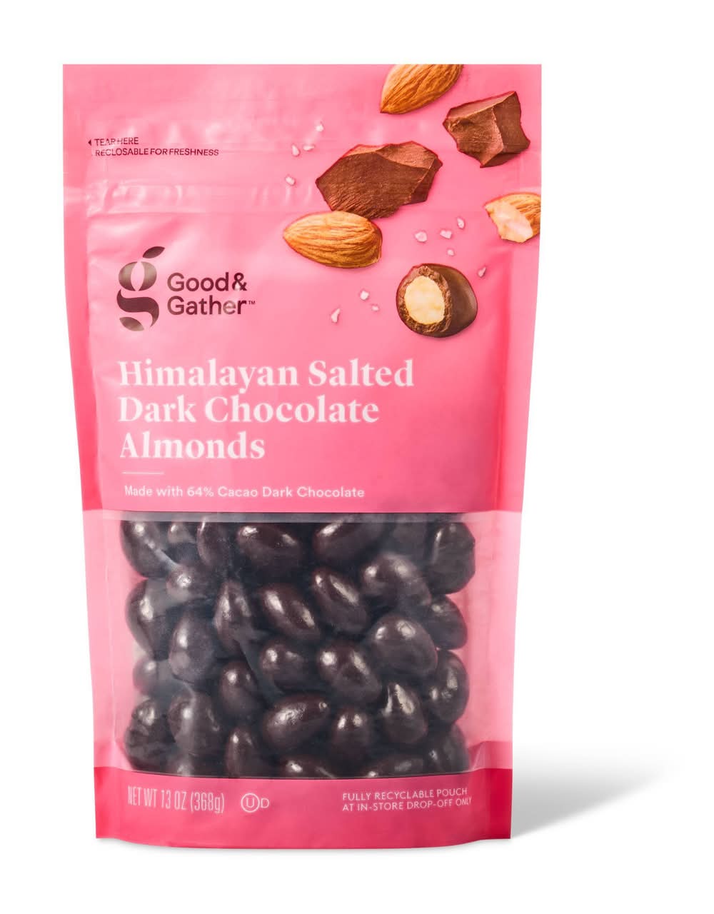 Good & Gather Almonds, Himalayan Salted-Dark Chocolate (13 oz)