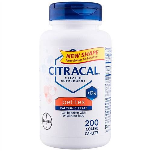 Citracal Calcium Citrate + D Coated Tablets Petites - 200.0 ea
