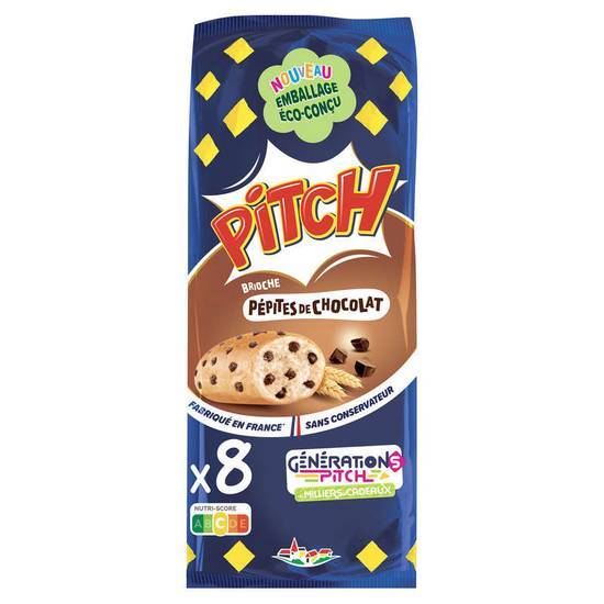 Pitch Brioches Pépites de Chocolat x8  300 g