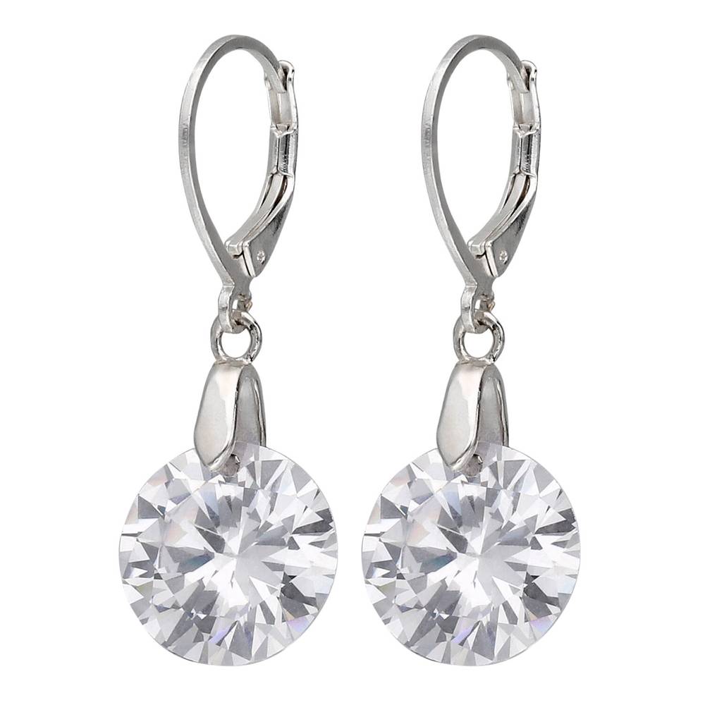 I AM Jewelry Fashion Zirconia Stone Earrings, 2CT