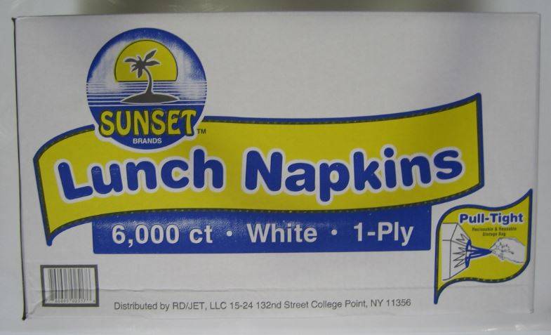 Sunset - Quaterfold Napkins, 12x12 -6000 ct (1X6000|1 Unit per Case)