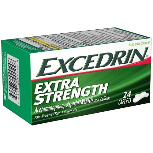 Excedrin · Extra Strength Acetaminophen Aspirin & Caffeine (24 caplets)