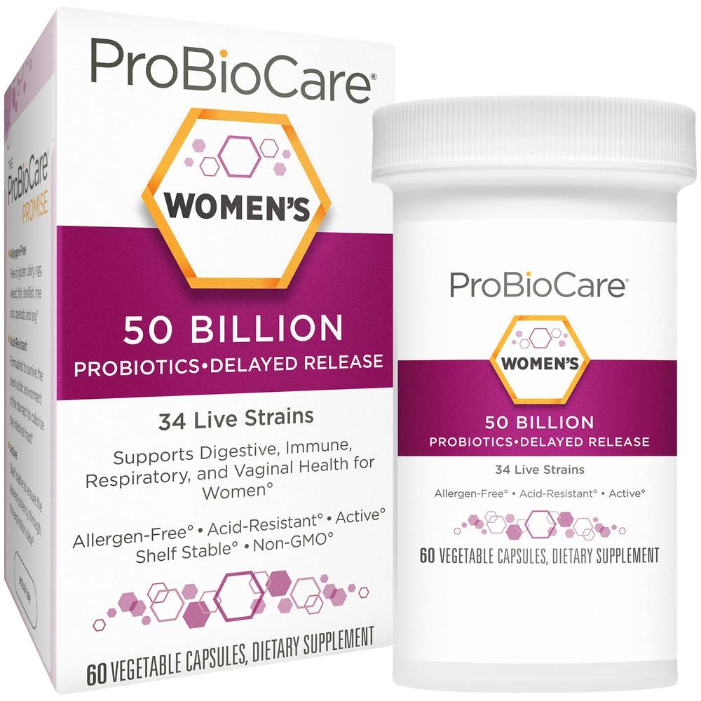 Probiocare Supports Digestive & Vaginal Health Vegetable Capsules