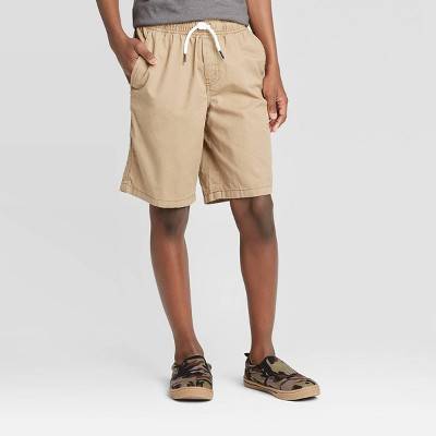 Cat & Jack At the Knee Playwear Pull on Shorts, Men, L, Khaki