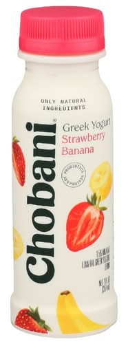 Chobani Strawberry Banana Lowfat Greek Yogurt Drink