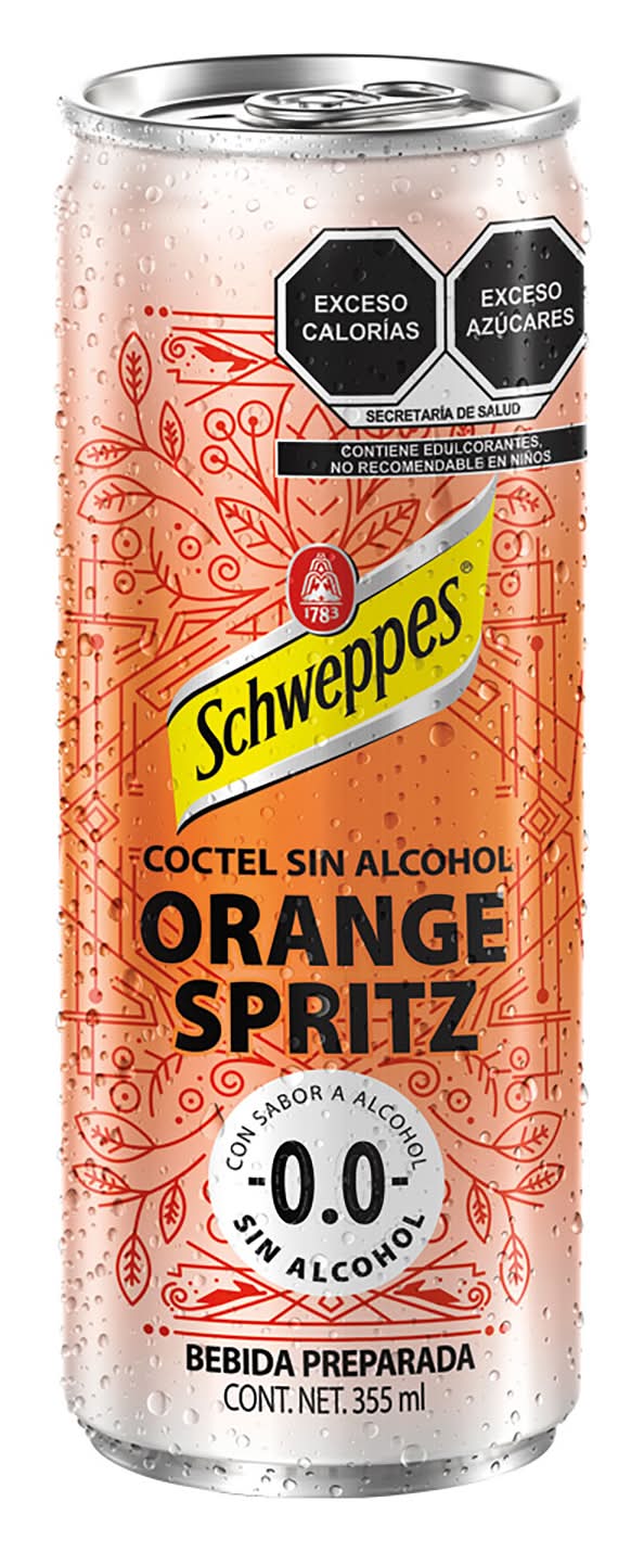 Schweppes · Coctel sin alcohol orange spritz (355 ml)