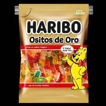 Caramelos de goma ositos de oro Haribo 100 g.