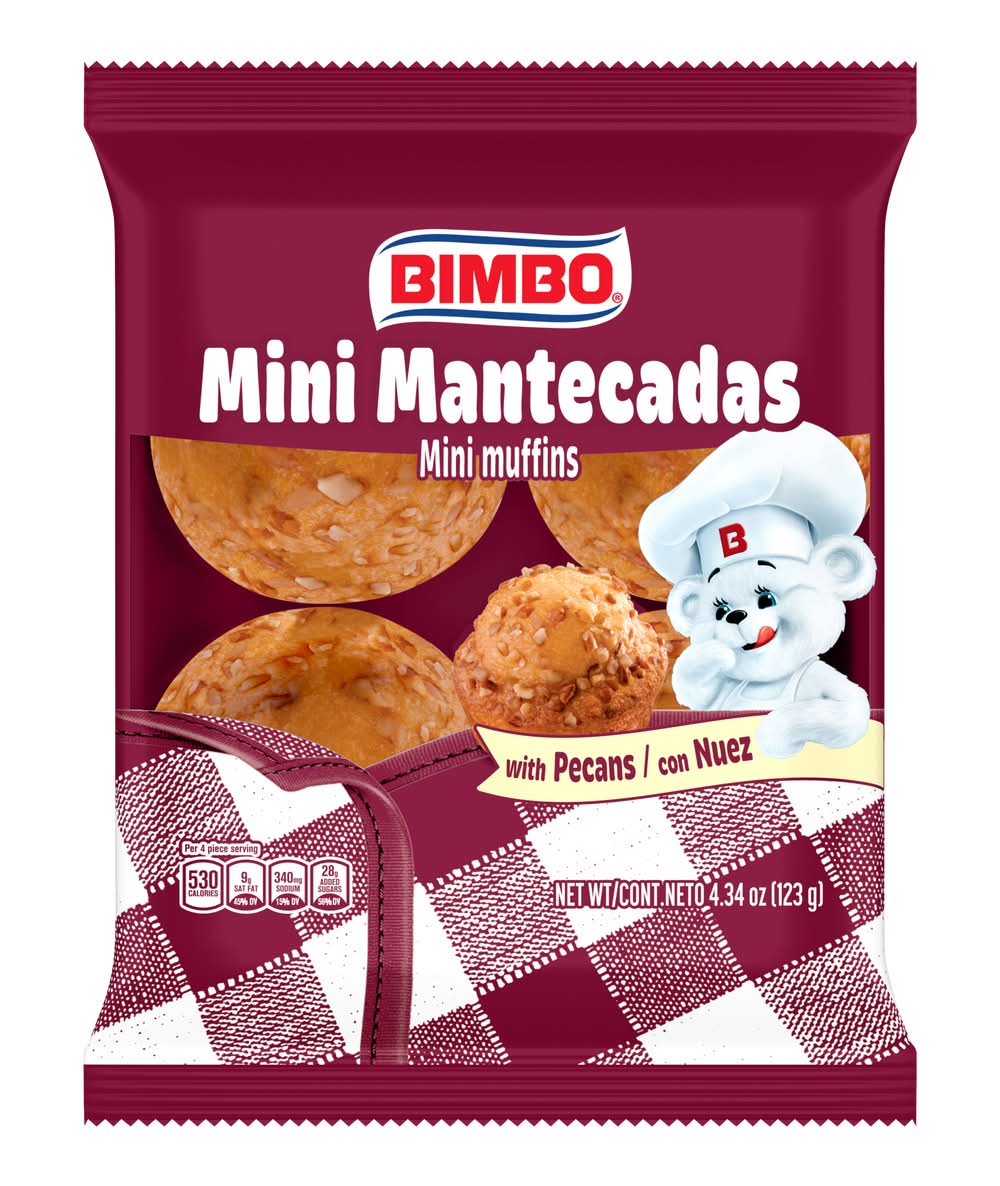 Bimbo Mini Muffins With Pecans (4.34 oz)